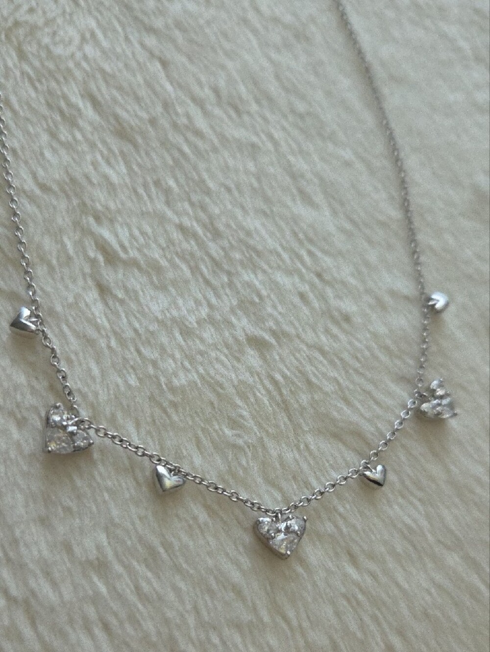 Kendra Scott Haven Silver Heart Charm Crystal Choker New NWT